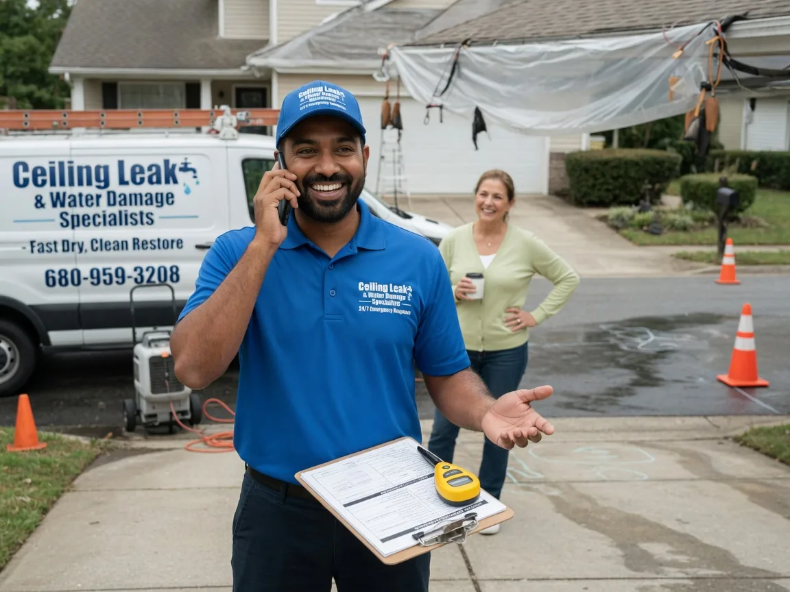Ceiling Leak Cleanup Stonewall, LA FAQs